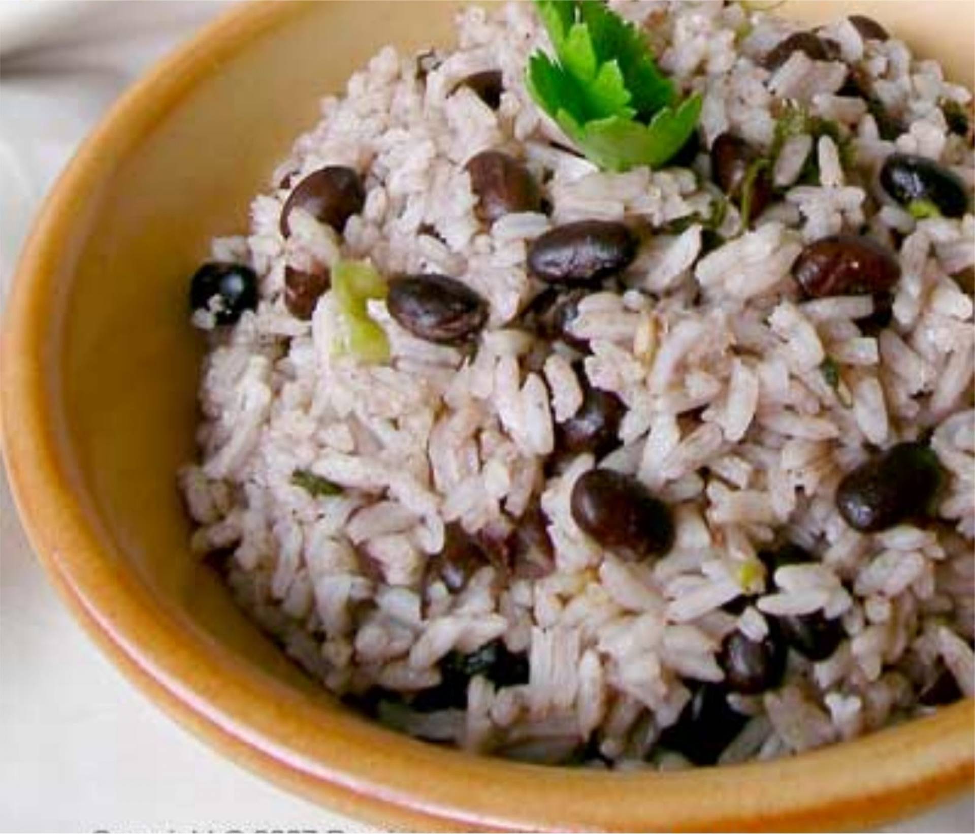 ARROZ CONGRÍ CON ALBONDIGAS CRIOLLA