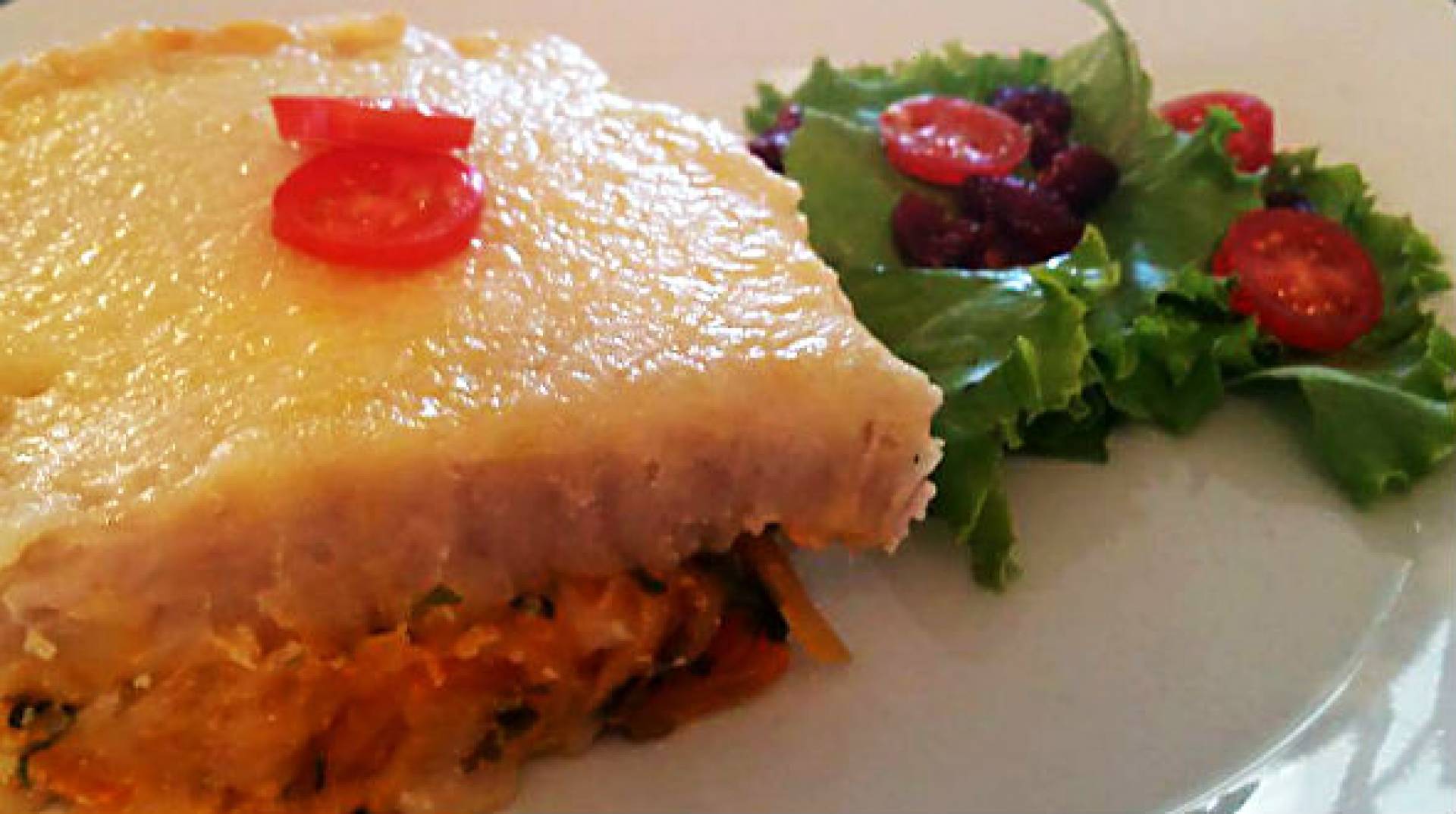 PASTELON DE MALANGA CON POLLO