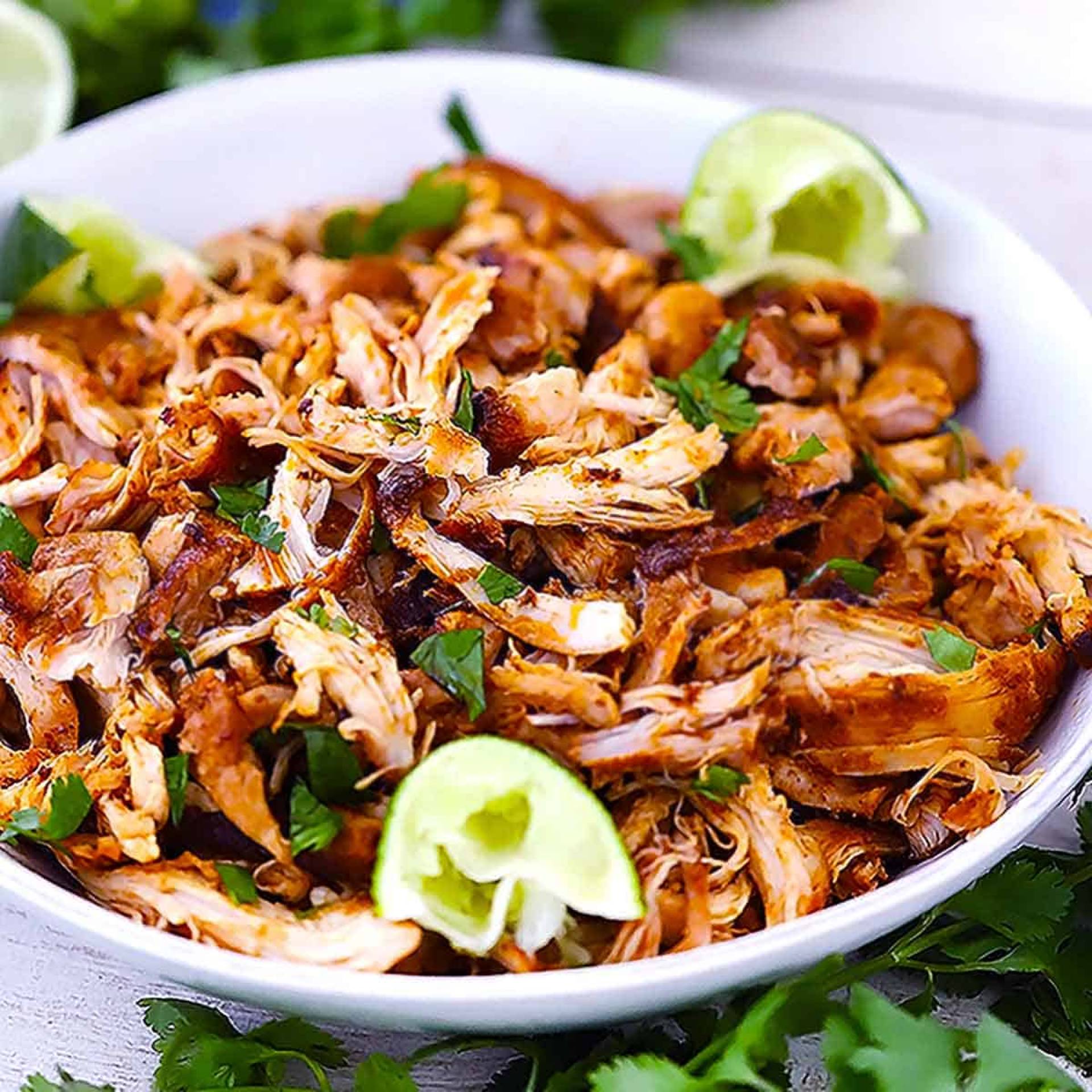 FAJITAS DE POLLO AL PASTOR CON ARROZ CILANTRO