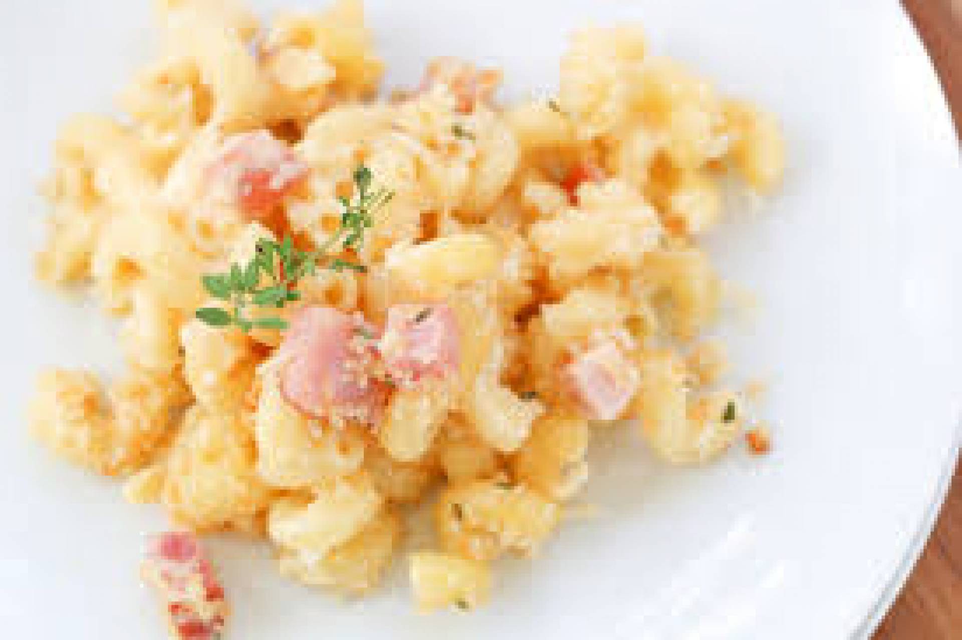MAC AND CHEESE WITH HAM