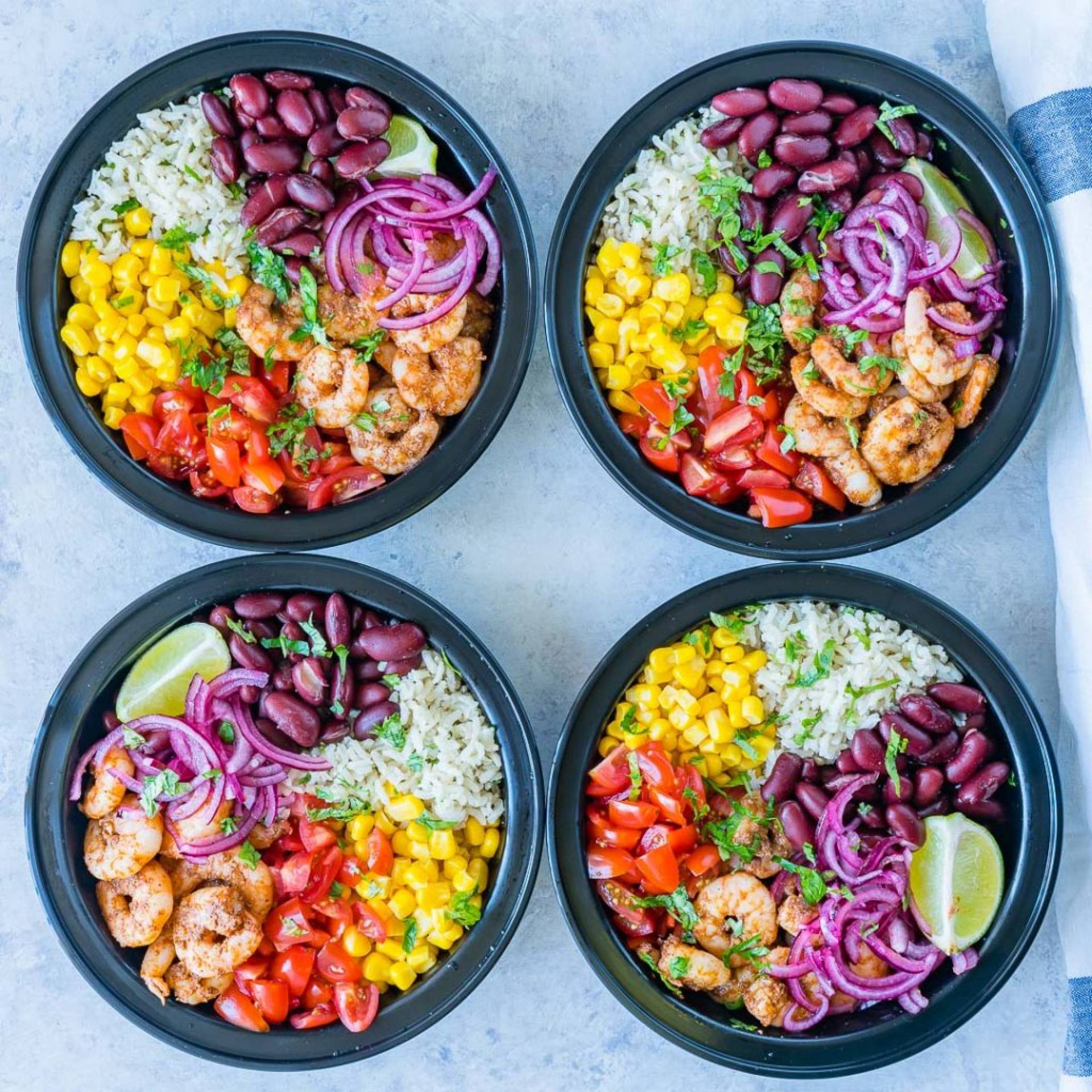 SHRIMP BURRITO BOWL
