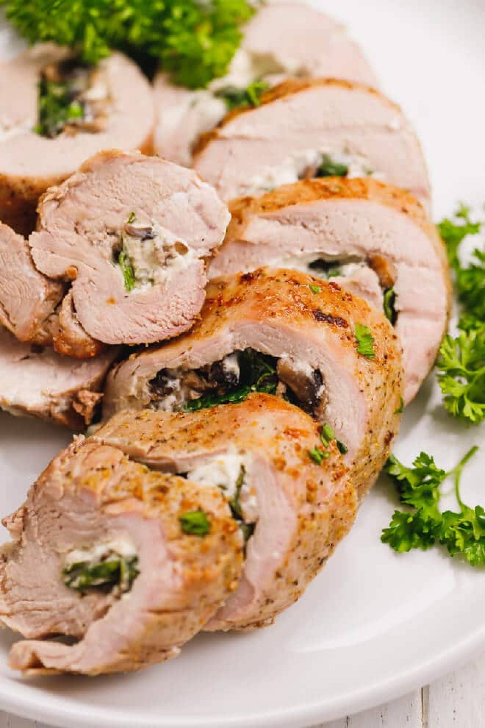 SPINACH AND CREAM CHEESE PORK W MALANGA
