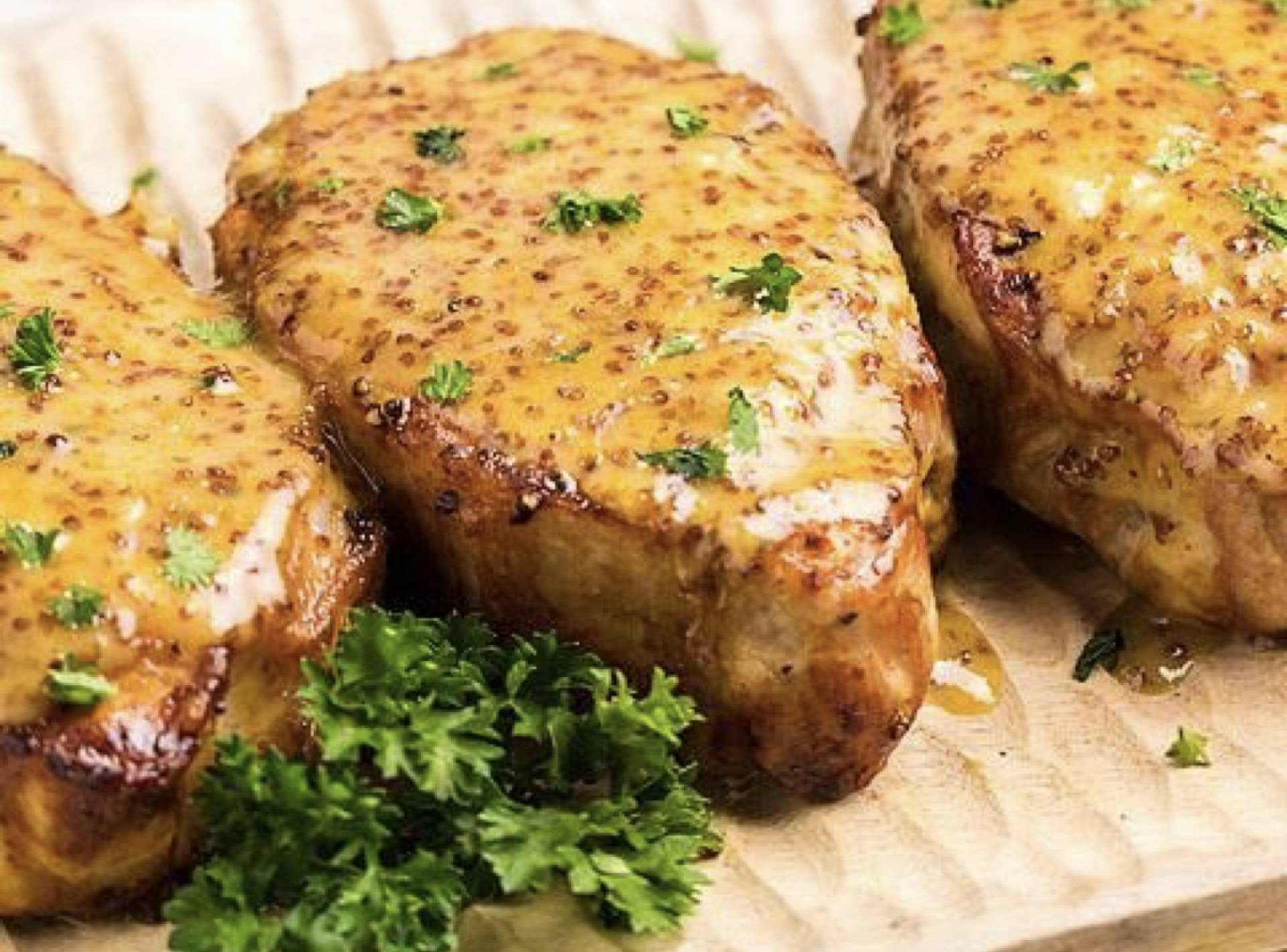 PORK CHOPS HONEY MUSTARD MAJADO VIANDAS