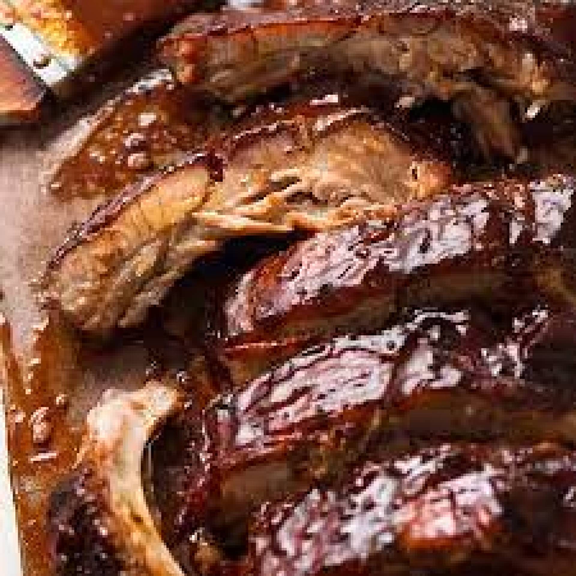 Costillas BBQ-Honey con Arroz Griego