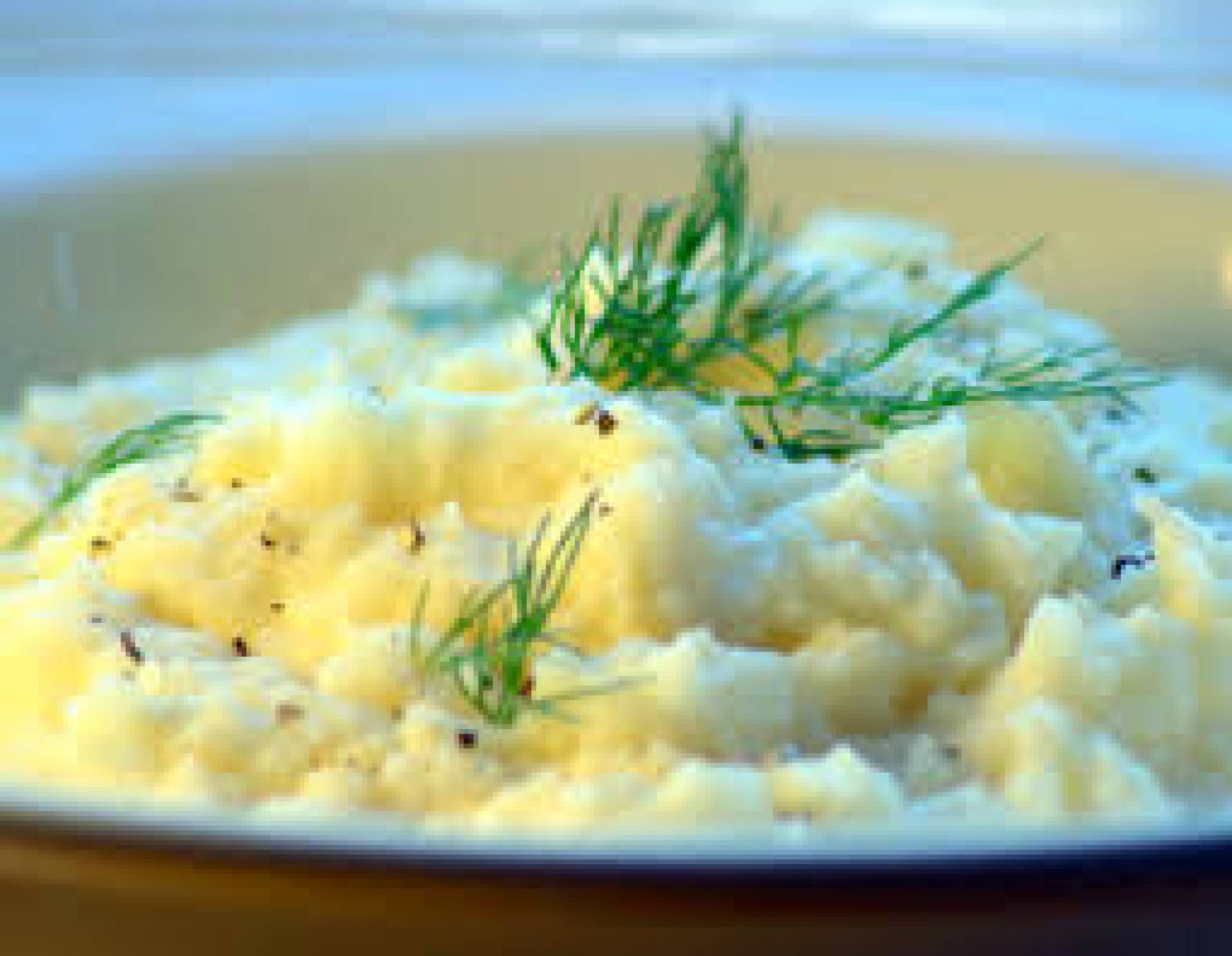 Mero al horno con majado de celery roots