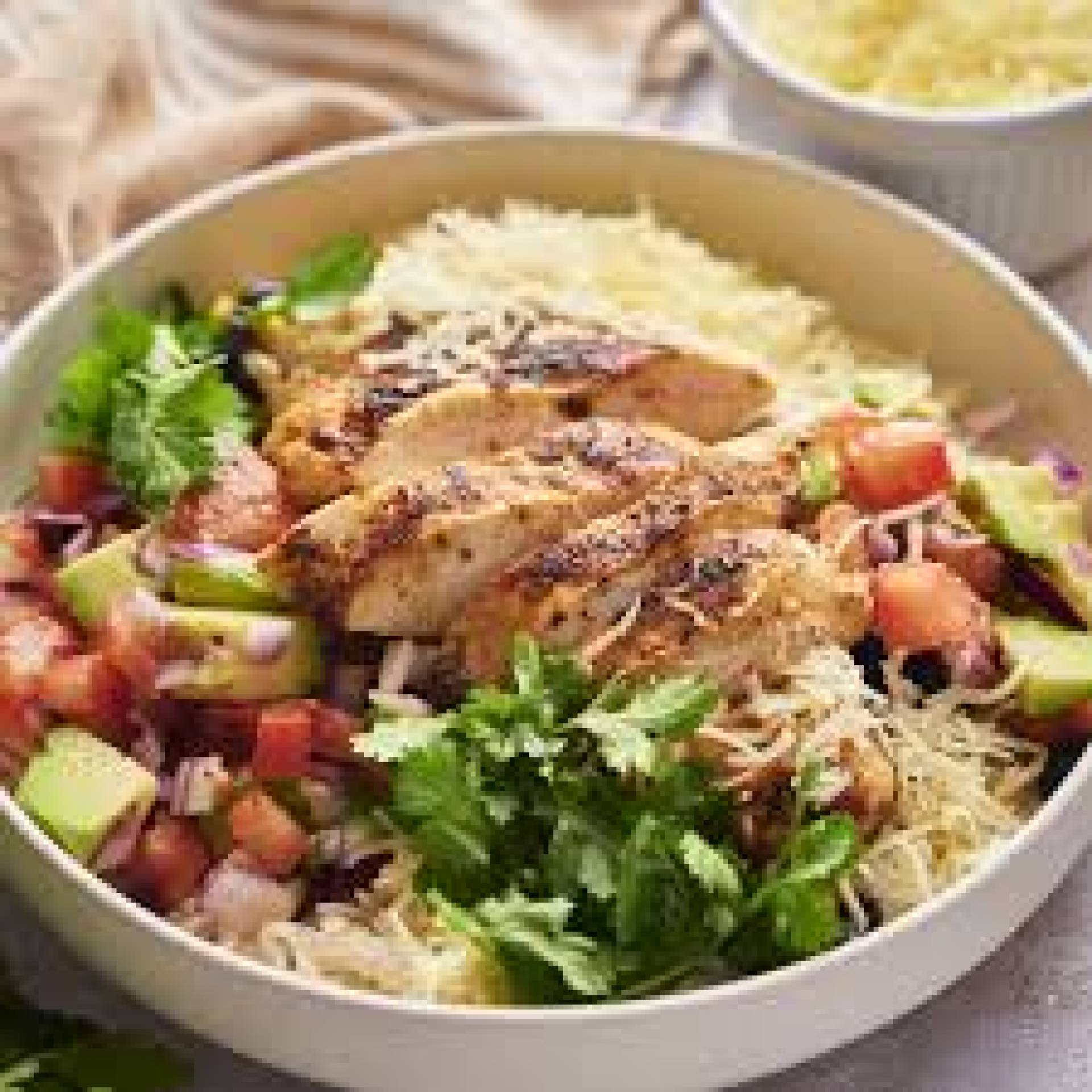 Taco bowl de pollo