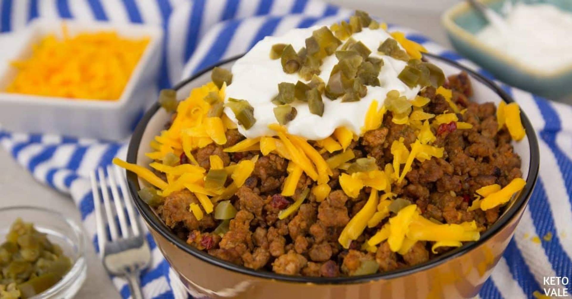 Beef taco bowl