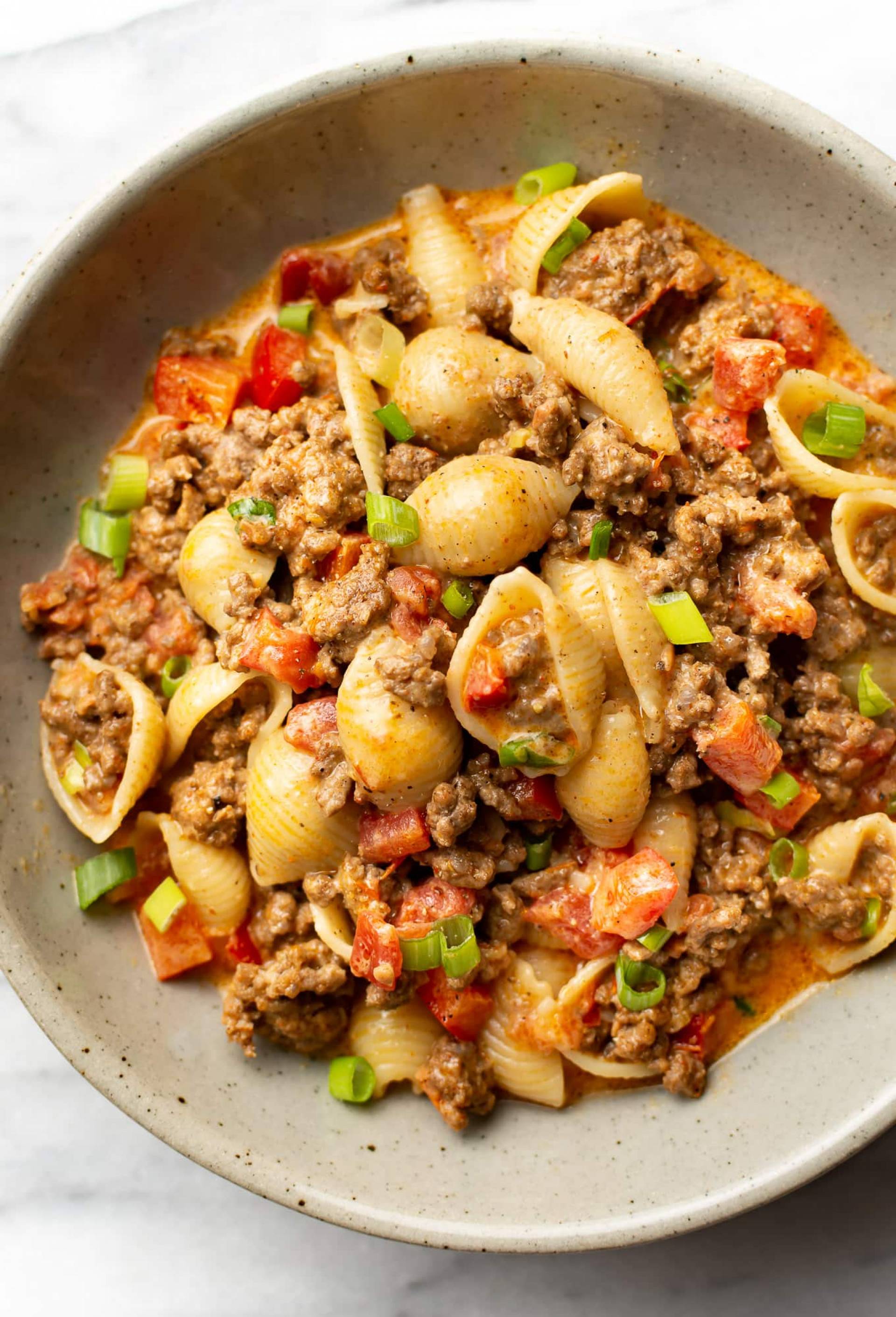 Cheesy Taco pasta bowl