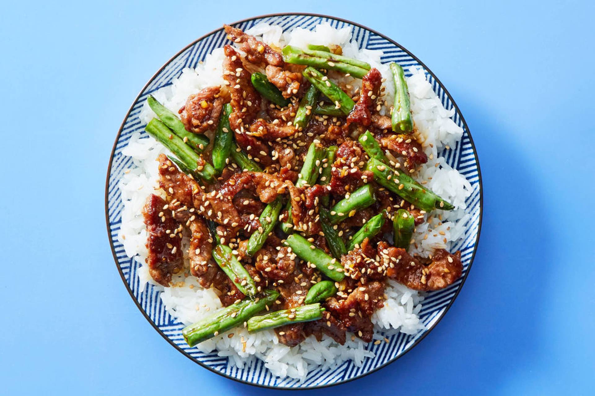 Sesame Ginger Beef- Arroz Jazmin